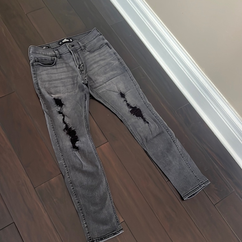 Hollister Black Ripped Skinny Jeans